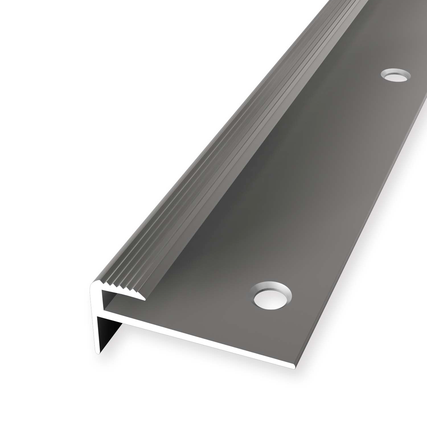 Treppenprofil 13 x 30 mm Aluminium Treppenkantenprofil Winkelprofil Geriffelt versch. Längen Küberit