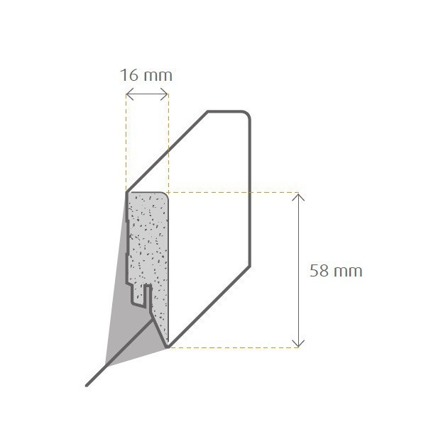 Zeichnung Sockelleiste / Fußleiste / Bodenleiste lecco-39 (7293)