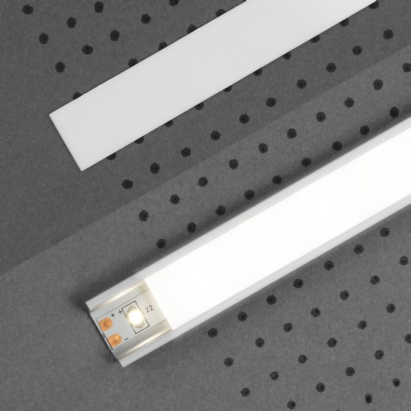 Topmet | Abdeckung für LED-Aluminiumprofile | Typ "G" | Robust | Langlebig