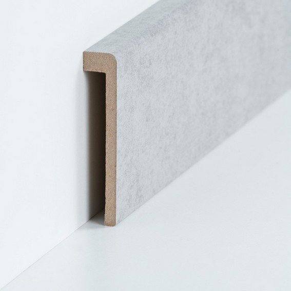 Abdeckleiste für Fliesensockel bis 85 mm (MDF foliert / 72.96.13.85.49) - Farbe: Beton (Default) 2t2t4wegew