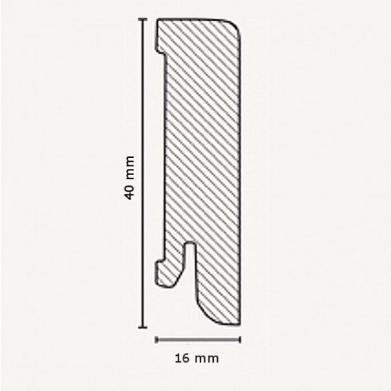 Sockelleisten MDF-Kern 2