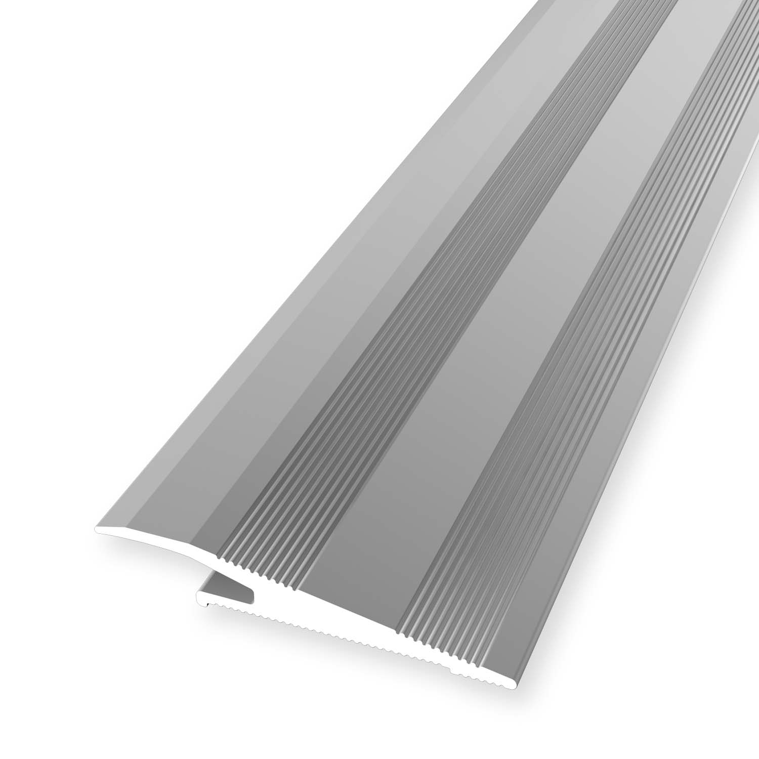 Ausgleichsprofil 6.3 x 38 x 2700 mm Aluminium Anpassungsprofil Höhenausgleich Geriffelt Küberit