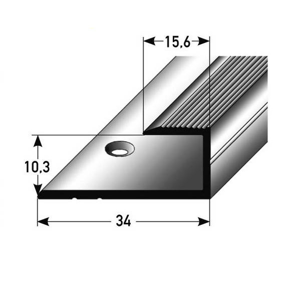 PROVISTON Einfass- & Abschlussprofile Cobourg B 34 mm Einfasshöhe 10.3 mm Alu eloxiert