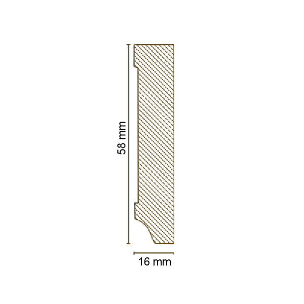 Sockelleisten "Herford" (MDF foliert / 721.1658) 2