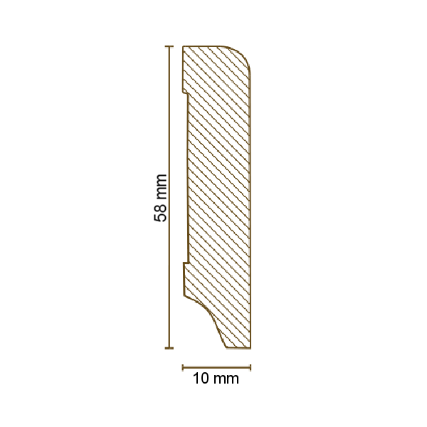 Sockelleisten "Passau" (MDF foliert / 72.158) 2