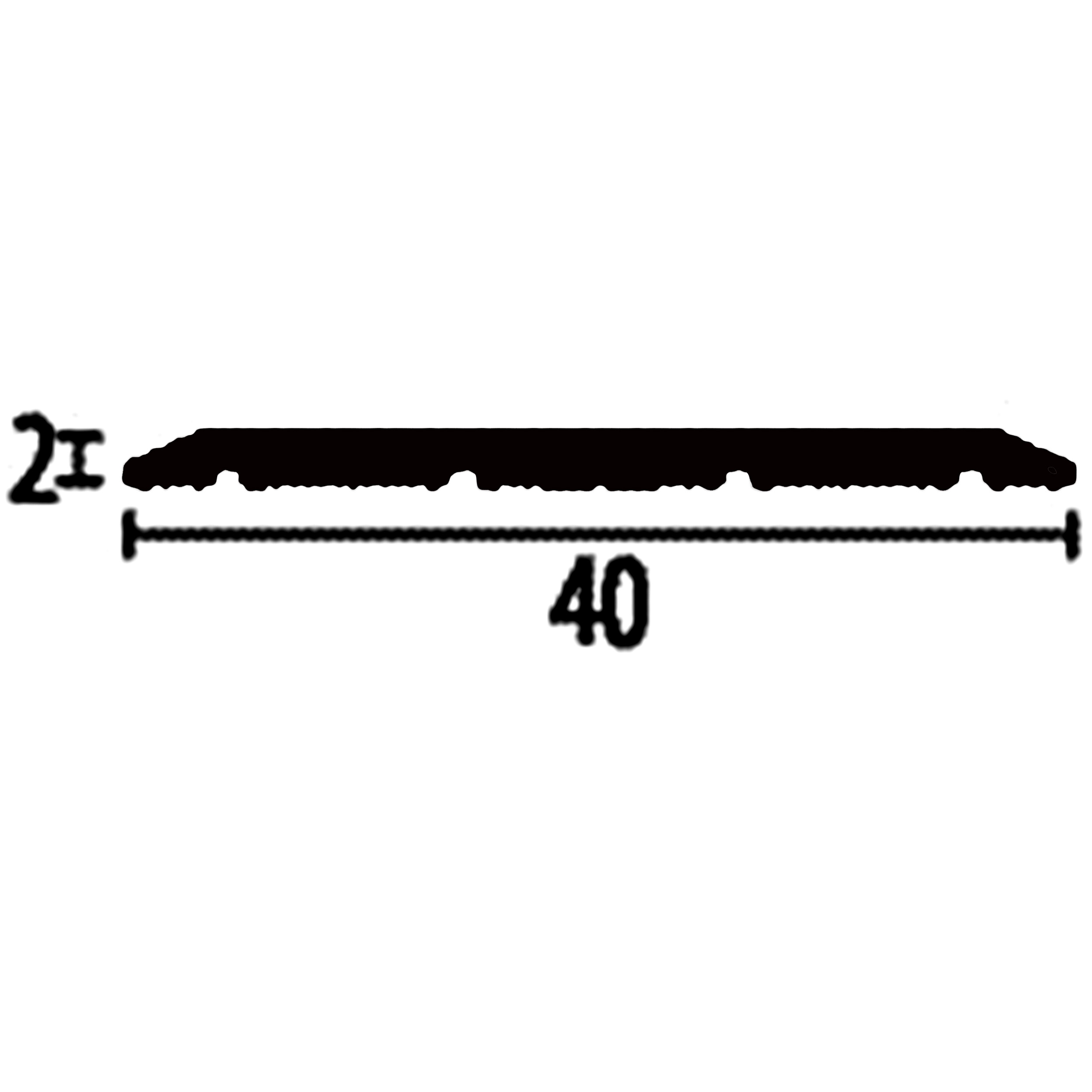 Küberit Übergangsprofil Höhe 2 Mm Breite 40 Mm Übergangsschiene